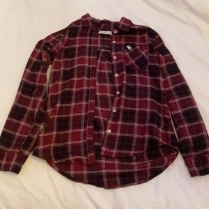 Abercrombie Kids Flannel; 13/14; Lightly Worn, Good Condition